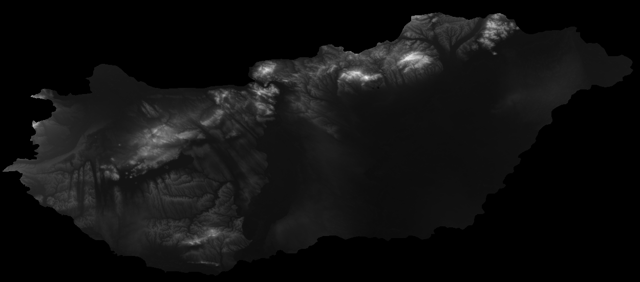 Magyarország adminisztratív régiójával kivágva és felnagyítva